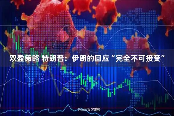 双盈策略 特朗普：伊朗的回应“完全不可接受”