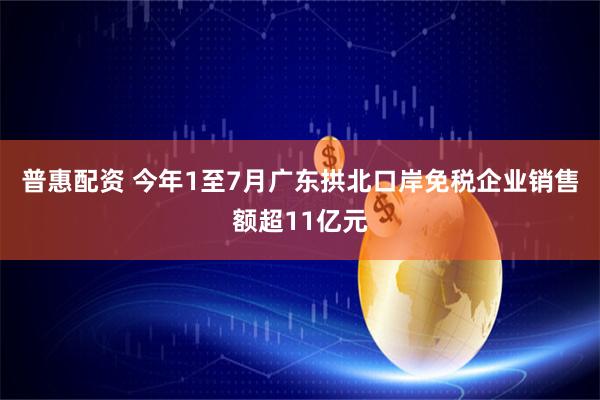 普惠配资 今年1至7月广东拱北口岸免税企业销售额超11亿元